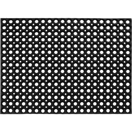 Andiamo "Gummi Ringmatte" Gr. 16, schwarz, B:60cm H:15mm L:80cm, Gummi, Teppiche, Fußmatte, Schmutzfangmatte, In- und Outdoor geeignet, besonders robust