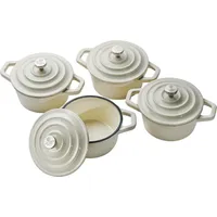 CHEF CUISINE Topf-Set 4-tlg. Mini-Cocotte Ø 10,5 cm