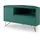 SalesFever Eck TV-Lowboard 100 x 58 x 50 cm Grün/Gold MDF/Metall