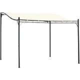 Outsunny Pergola 2,97 x 2,97 m schwarz/creme