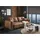 ed exciting design DOLAN Bequemes Schlafsofa in Lederoptik mit Bettkasten, - Ausziehbares Sofa mit Schlaffunktion - 245 x 85 x 115 cm (B/H/T)