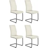 MCA Furniture Freischwinger »MCA Ticino - Creme / Schwarz