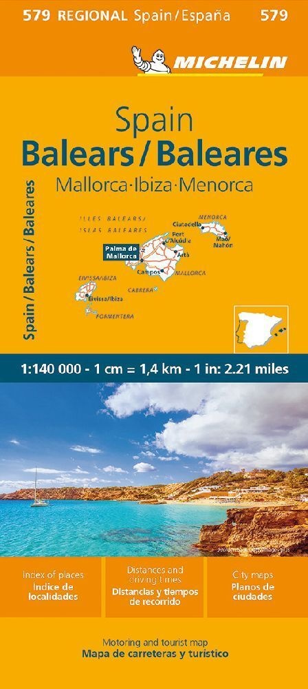 Michelin Balearen (Mallorca  Ibiza  Menorca)  Karte (im Sinne von Landkarte)