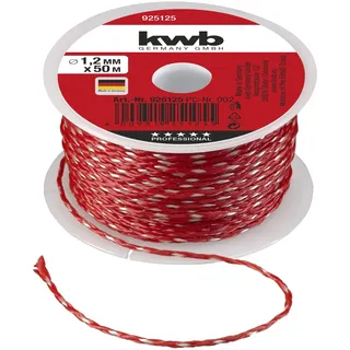 KWB 925125 Maurerschnur 1,2 mm Rot 50 m