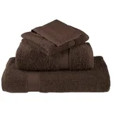 vidaXL SOLUND Handtuchset 4-tlg. braun