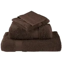 vidaXL SOLUND Handtuchset 4-tlg. braun