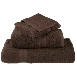 vidaXL SOLUND Handtuchset 4-tlg. braun