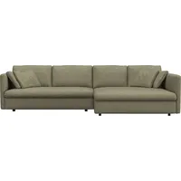 FLEXLUX Ecksofa Lovane, Weich & anschmiegsam, große Sitztiefe auf Kaltschaum, Dekokissen inkl. grün 290 cm x 84 cm x 185 cm
