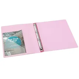 Eichner Präsentationsringbuch 4-Ringe rot-transparent 2,5 cm DIN A4, 1 St.