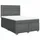 vidaXL Boxspringbett 140 x 200 cm Dunkelgrau