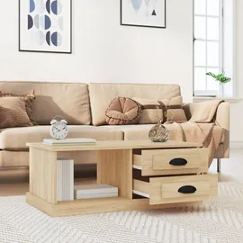 furnicato Couchtisch Sonoma-Eiche Braun 90 x 50 x 35 cm