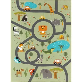 The CarPET Happy Life« rechteckig 4 mm Höhe Life Kinderzimmer Teppich Spielteppich pflegeleicht,