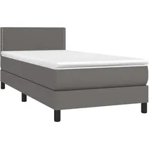 vidaXL Boxspringbett 100 x 200 cm Grau