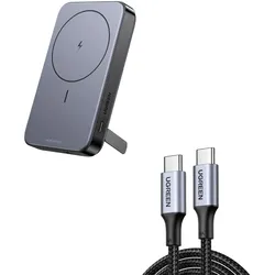UGREEN Set-Angebot: 10.000mAh Mag-Powerbank + 100W USB-C Kabel (1M)