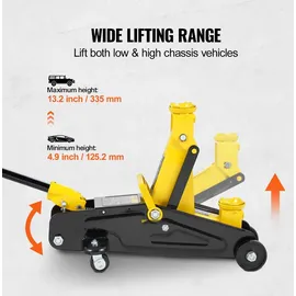 Vevor hydraulischer Rangierwagenheber Wagenheber mit niedrigem Profil 2 t, robuster hydraulischer Wagenheber aus Eisen hydraulischer Wagenheber mit...
