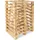 BRB-Lagertechnik Brb 10x Holz-Einwegpalette im halben Euromaß, Einwegpalette, Halbpalette 800x600x135 mm)