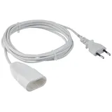 Meister Craft Meister Euro-Verlängerung - 3 m Kabel - weiß - Kunststoffleitung - IP20 Innenbereich - Ideal für Lampen & Lichterketten / Verlängerungskabel / Euro-Stecker / Euro-Kupplung / 7431310