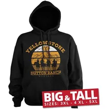 Yellowstone Hoodie Schwarz 4XL
