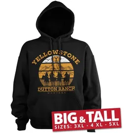 Yellowstone Hoodie Schwarz 4XL