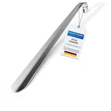 HONH Schuhlöffel Edelstahl lang 42 cm – Sehr stabiler Premium Schuhanzieher aus Metall mit ergonomischer Form - Shoe Horn mit langem Griff um die Schuhe schnell und bequem anzuziehen - Einheitsgröße