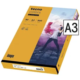 Inapa tecno colors A3 80 g/m2 500 Blatt mittelorange