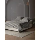 IRISETTE Wave-HK 8559 Gestreift Grau 135 x 200 cm + 80 x 80 cm