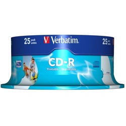 Verbatim CD-Rohling CD-R 700MB 52x 25er-Pack CD-Rohlinge