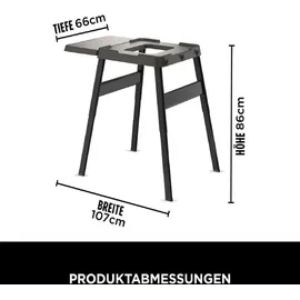 Ninja Grillgestell höhenverstellbar schwarz
