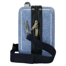 Disney Anpassbarer Kulturbeutel im Disney-Minnie-Stil mit blauem Schultergurt, 29 x 21 x 15 cm, starres ABS, 9,14 l, 0,6 kg