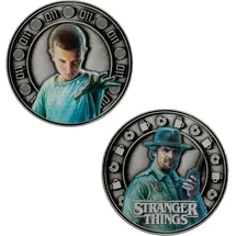FaNaTtik Sammlermünze Stranger Things - Eleven and Hopper