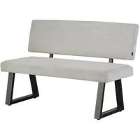 B&D home Sitzbank Hellgrau, 3-Sitzer, 140x88x58 cm, Esszimmer, Bänke,