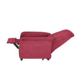 Polstermöbel Oelsa Fernsehsessel Sarah Flachgewebe 91 x 103 x 97 cm Rot elektrisch