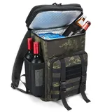 LuxusKollektion Kühltasche Kühlrucksack isoliert auslaufsicher wasserdicht 30L 30L A-schwarz Camo