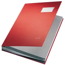 LEITZ Unterschriftsmappe 20 Fächer rot 57000025 Einband PP-kaschiert