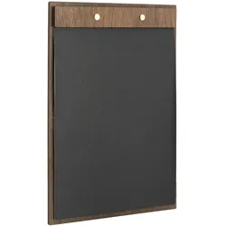 Securit® Speisekarte "Walnut Range", Walnussholz, mit Deckblatt aus Kunstleder, um mehrere A4 Seiten darzustellen, Walnuss 31,5x23x1cm | 0,32kg