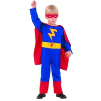 Ciao 61321.3-4 Superheld-Kostüm für Kinder, Jungen, rot, 3-4 anni