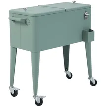 BEST Freizeitmöbel Barths Icy Kühlbox auf Rädern grün