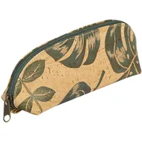 Clairefontaine 420014C Schlampermäppchen aus Kork, Vegan zertifiziert, 16 x 5 x 6cm, 1 Stück, Palmen