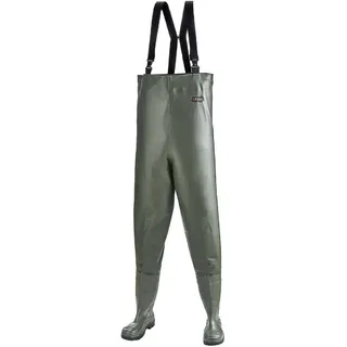 NORWAY Premium-Wathose 600g/m2 mit Stiefel S5 grün - 40 - grün