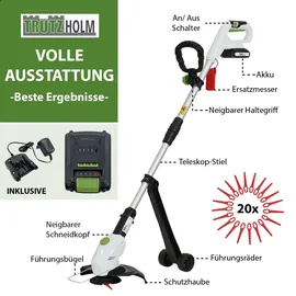 Trutzholm Akku-Rasentrimmer inkl. 1 x 2 Ah + Führungsräder