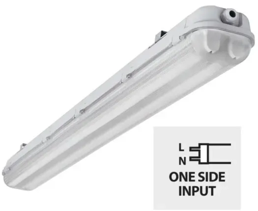 LED FEUCHTRAUMLEUCHTE 1500MM MIT 2XLED RÖHRE 22W  840