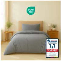 Komfortec Premium Grau 155 x 220 cm + 40 x 80 cm