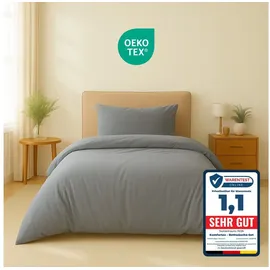 Komfortec Premium Grau 155 x 220 cm + 40 x 80 cm
