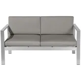 Beliani Gartenbank 142 x 80 x 70 cm Silber