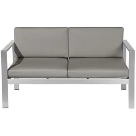 Beliani Gartenbank 142 x 80 x 70 cm Silber