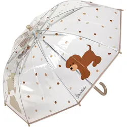Stockregenschirm STERNTALER "Bauernhof", Kinder, transparent, Regenschirme