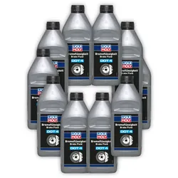 10x 1L LIQUI MOLY 21157 Bremsflüssigkeit DOT 4 Bremse Flüssigkeit Brake Fluid