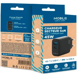 Mobilis Wandladegerät, Schwarz