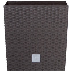 Prosperplast Blumentopf Rato low, BxTxH: 26,2x26,2x26,6 cm braun