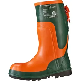 FELDTMANN Forst-Gummistiefel Ulme orange/grün Größe 48